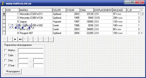 Подія OnFilterRecord