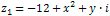 z1 = -12 + x ^2 + y * i