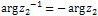 arg z2 ^ ( -1 ) = -arg z2