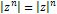 | z ^ n | = | z | ^ n