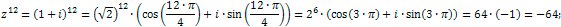 z ^ 12 = -64;