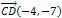 СD(-4, -7)