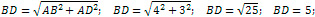 BD=5