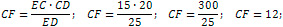 CF=12 см